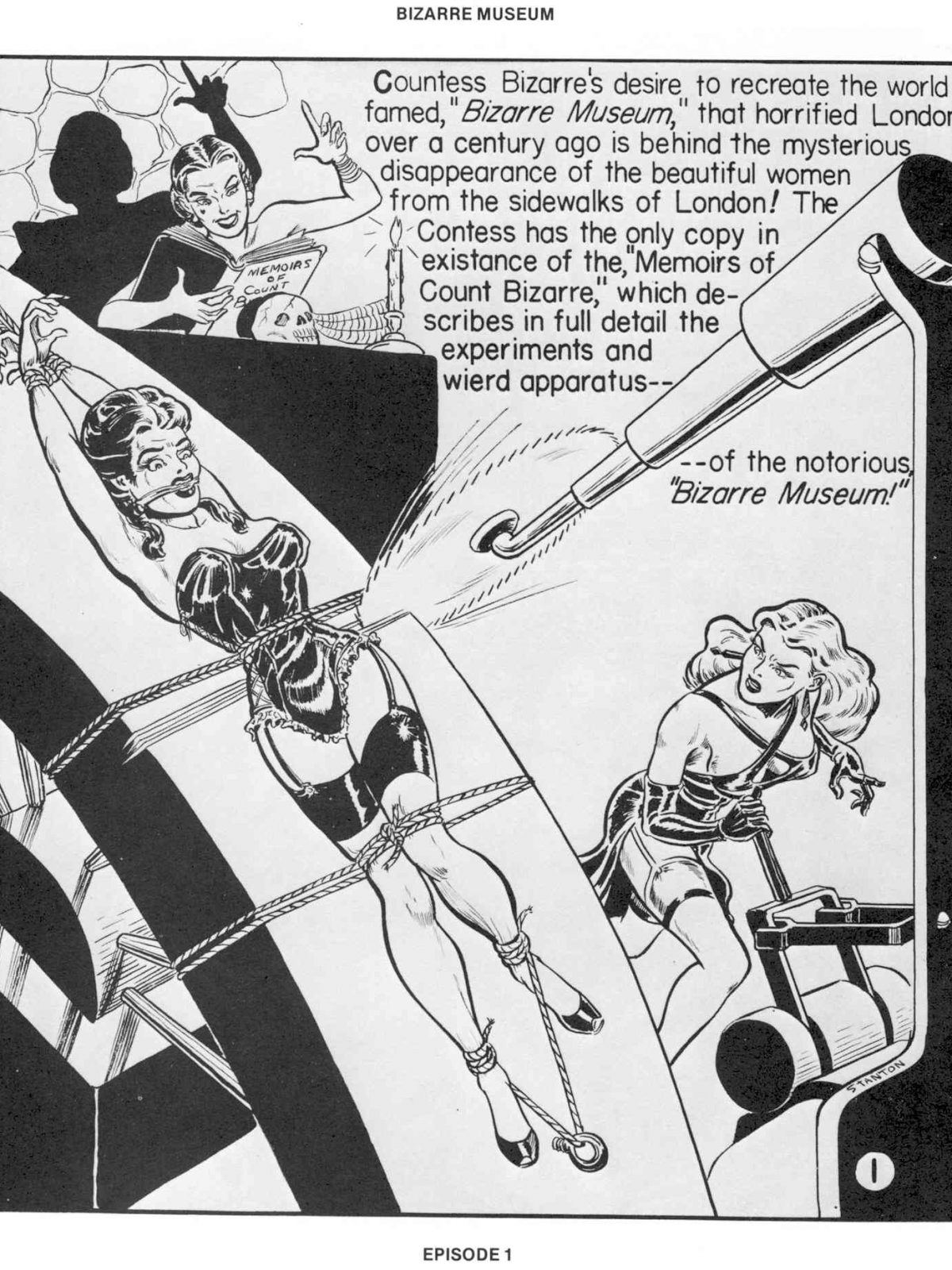 Vintage Bizarre Bondage Porn Cartoon Comic