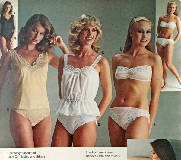 Vintage Lingerie Models